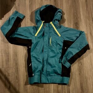 NOMIS Teal and Black waterproof Ski Jacket Women’s small
